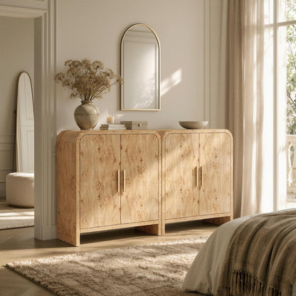 Curved 2-Door Cabinet