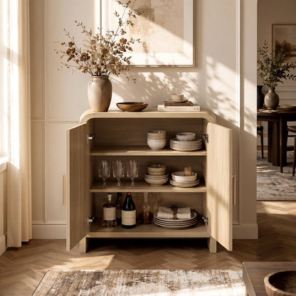 Curved 2-Door Cabinet