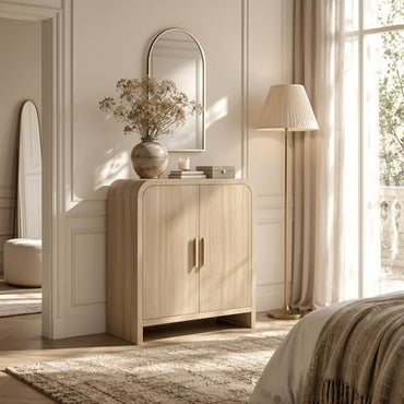 Curved 2-Door Cabinet