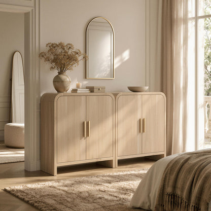 Curved 2-Door Cabinet