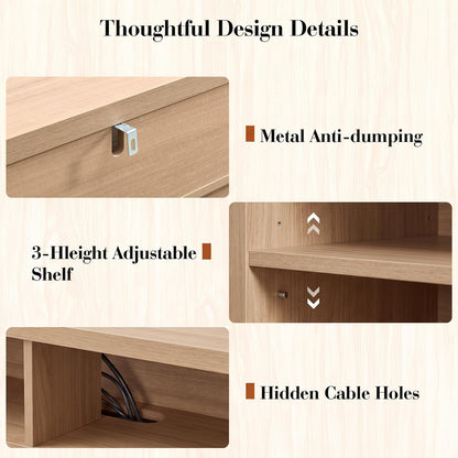 Curved Fireplace Tv Stand