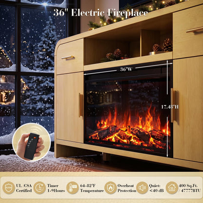 Curved Fireplace Tv Stand