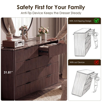 Ripple 8-Drawer Dresser