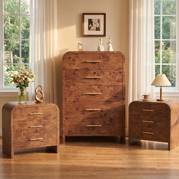 Curved 5 + 3 Drawer Set