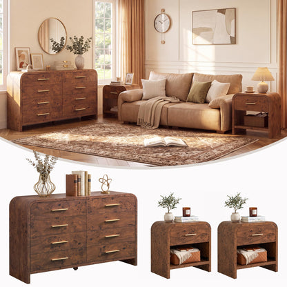 Curved 8 + 1 Drawer Set