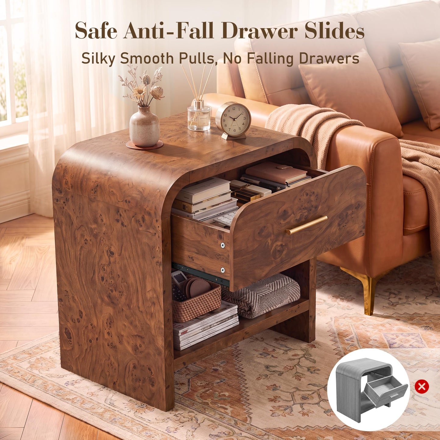 Curved 8 + 1 Drawer Set