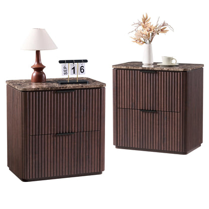 Ripple 2-Drawer Nightstand