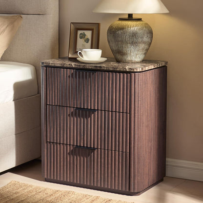 Ripple 3-Drawer Nightstand