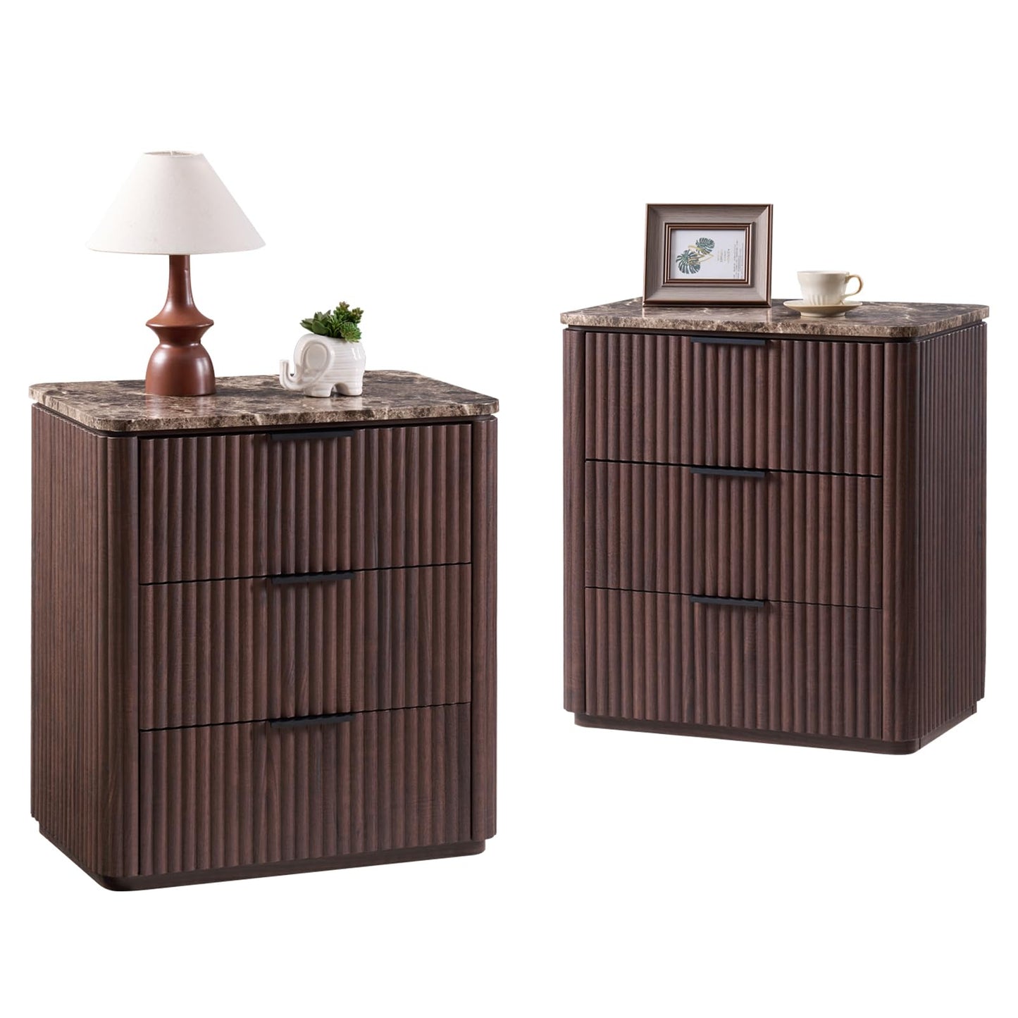 Ripple 3-Drawer Nightstand