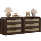 Woven 3-Drawers Nightstand-C