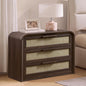 Woven 3-Drawers Nightstand-C