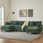 Corduroy Sectional Sofa - 4 Seat & 2 Ottoman