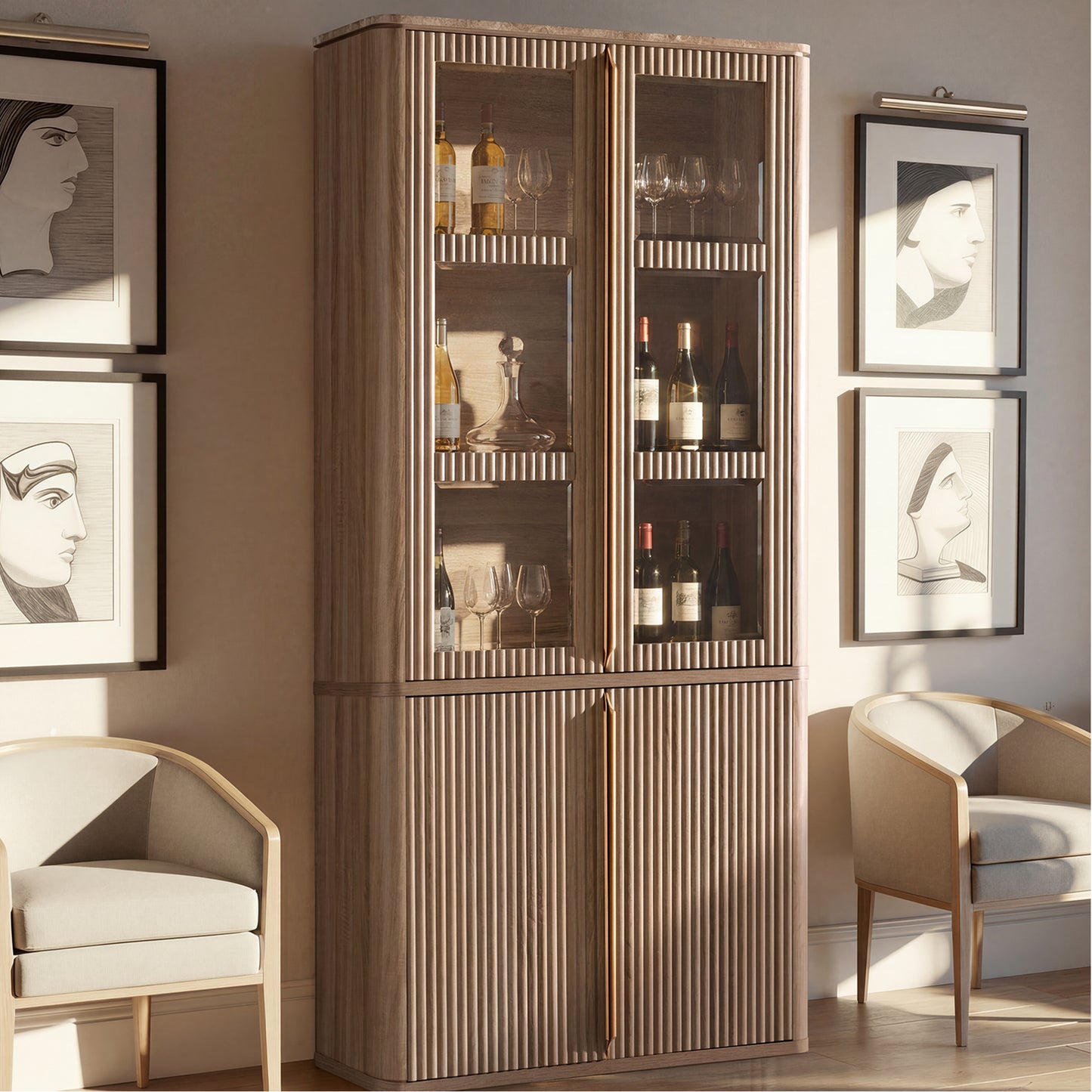 Ripple Pantry Cabinet
