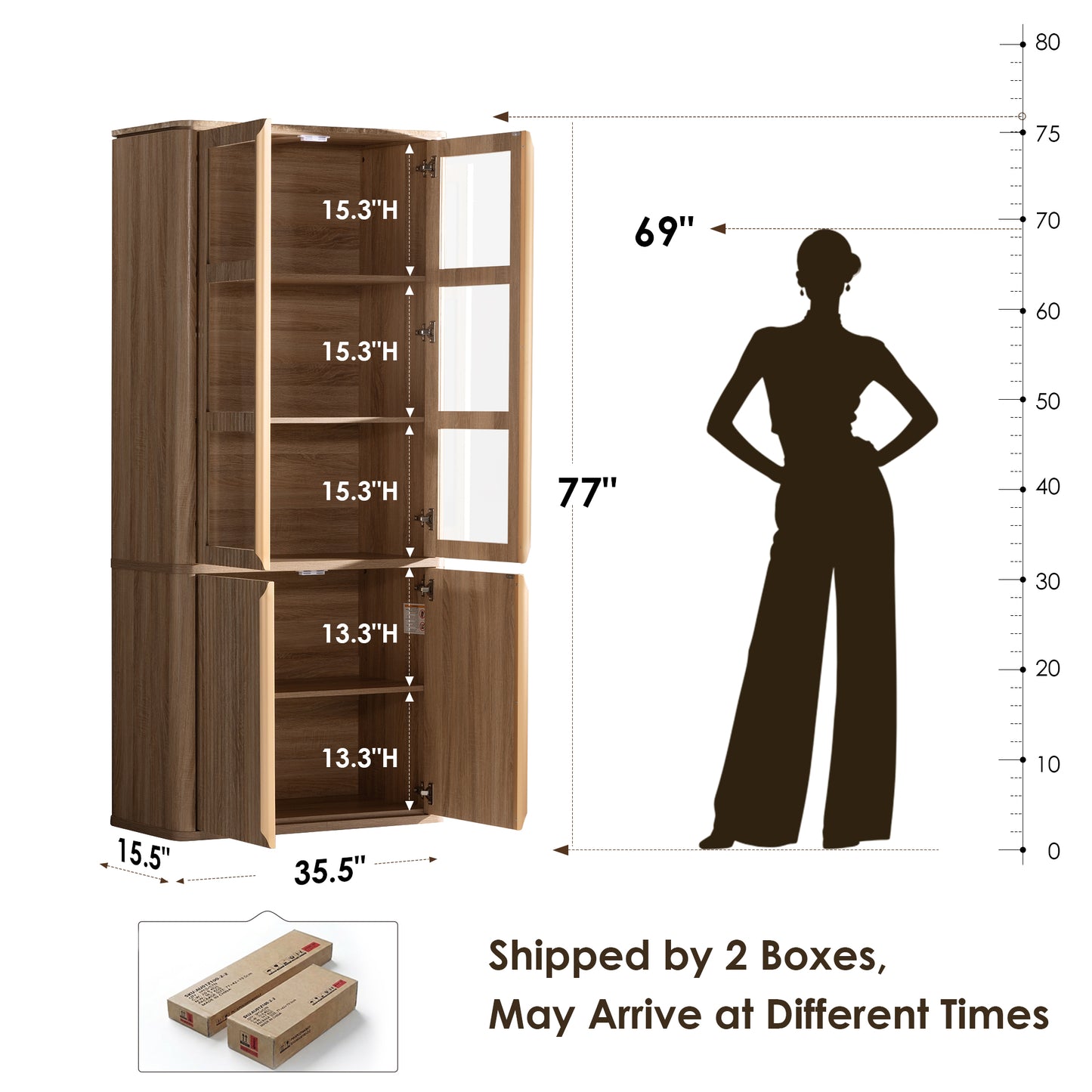 Ripple Pantry Cabinet