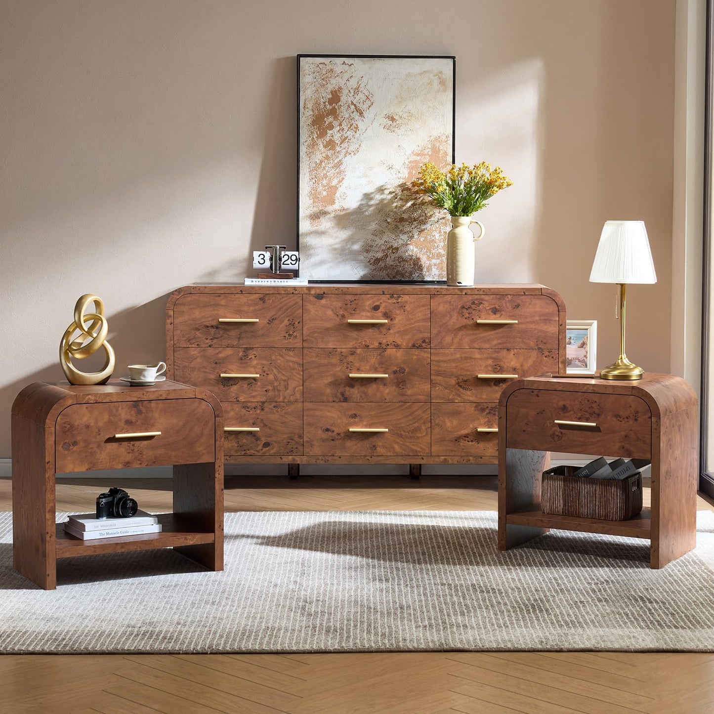 Curved 9 + 1 Drawer Set