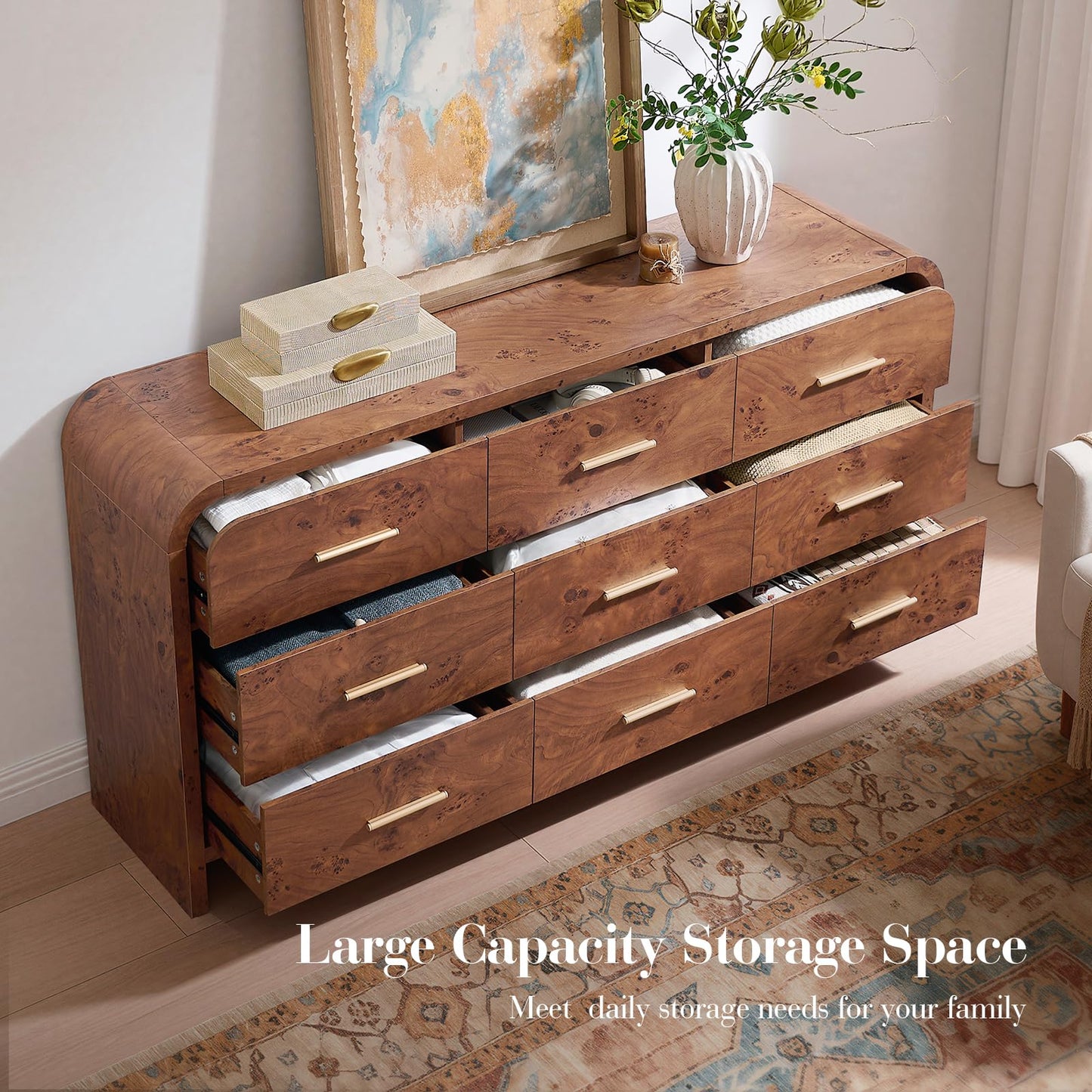 Curved 9 + 1 Drawer Set