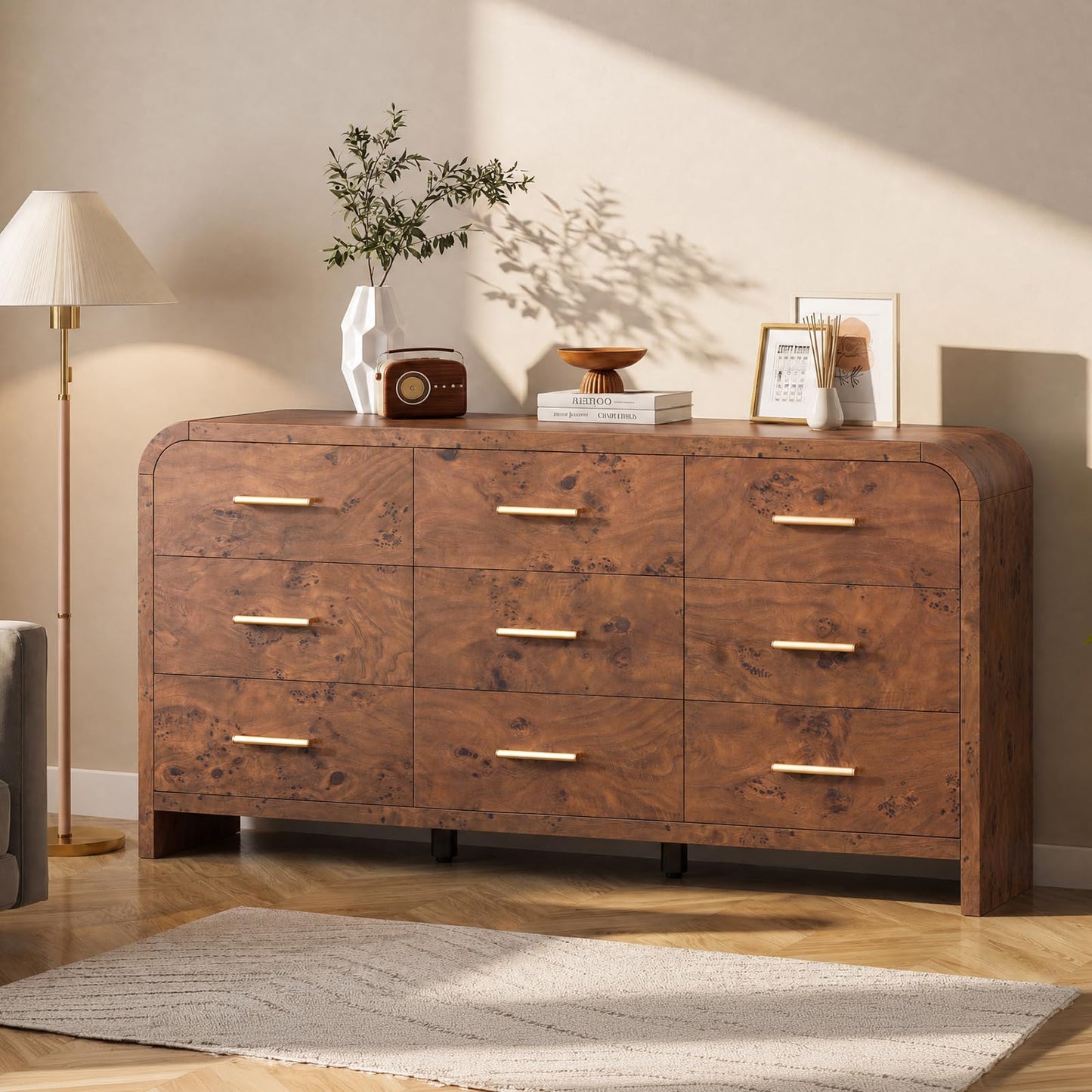 Curved 9 + 1 Drawer Set