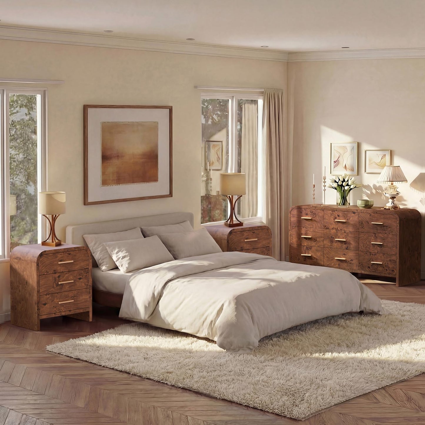 Curved 9 + 3 Drawer Set