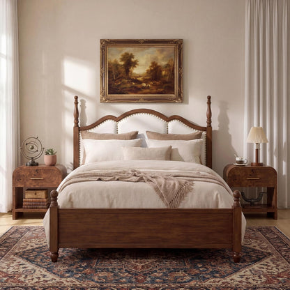 Curved 1-Drawer Nightstand