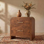 Curved 2-Drawer Nightstand