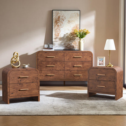 Curved 6 + 2 Drawer Set