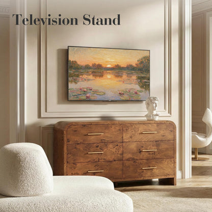 Curved 6-Drawer Dresser