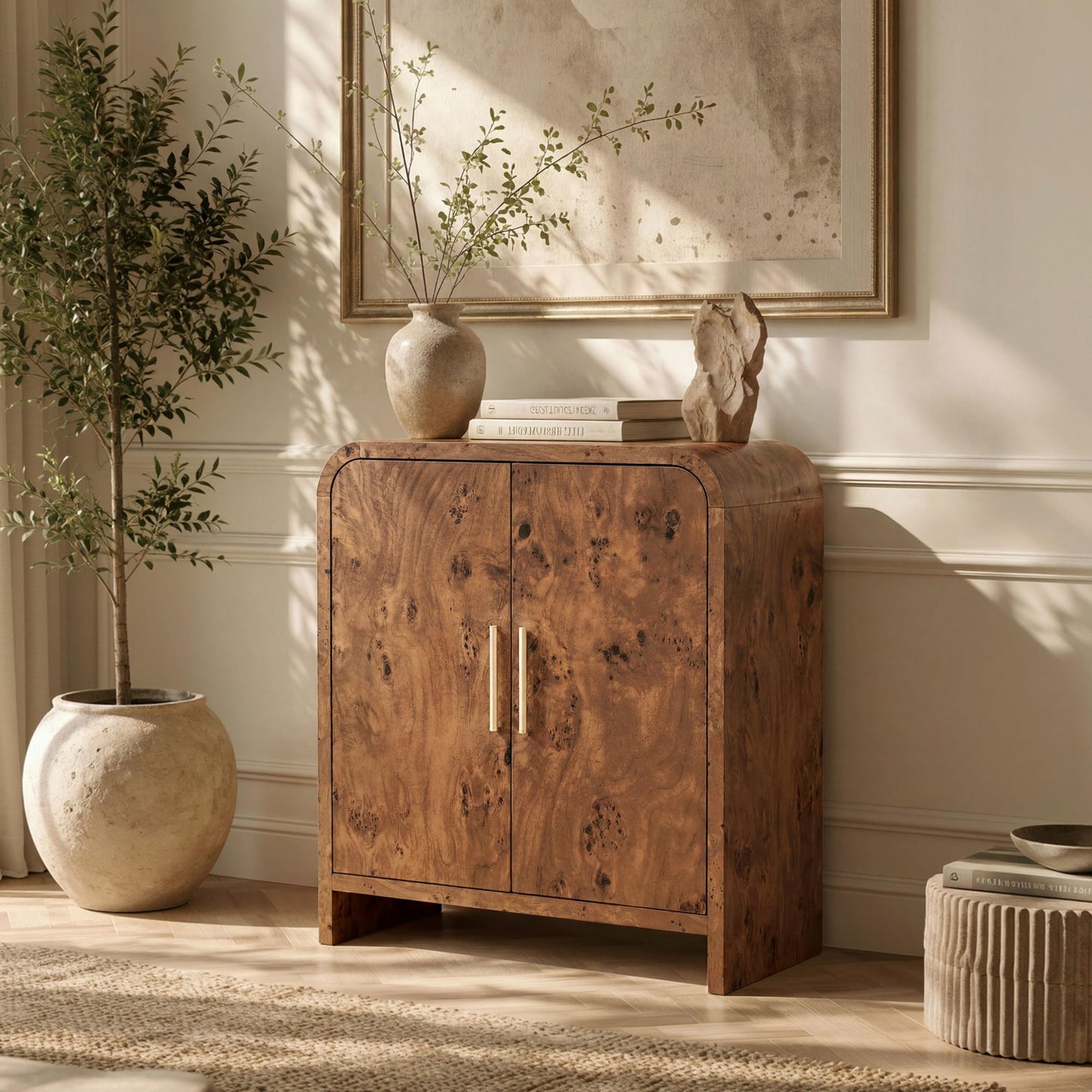 Curved 2-Door Cabinet