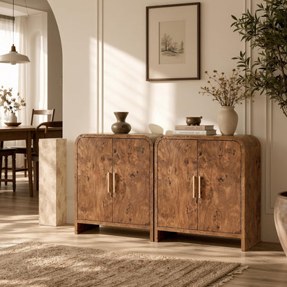 Curved 2-Door Cabinet