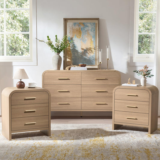 Curved 6 + 3 Drawer Set