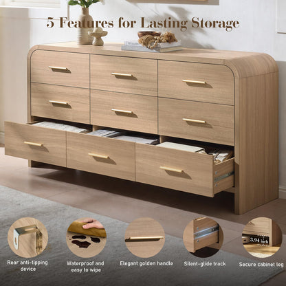 Curved 9 + 2 Drawer Set
