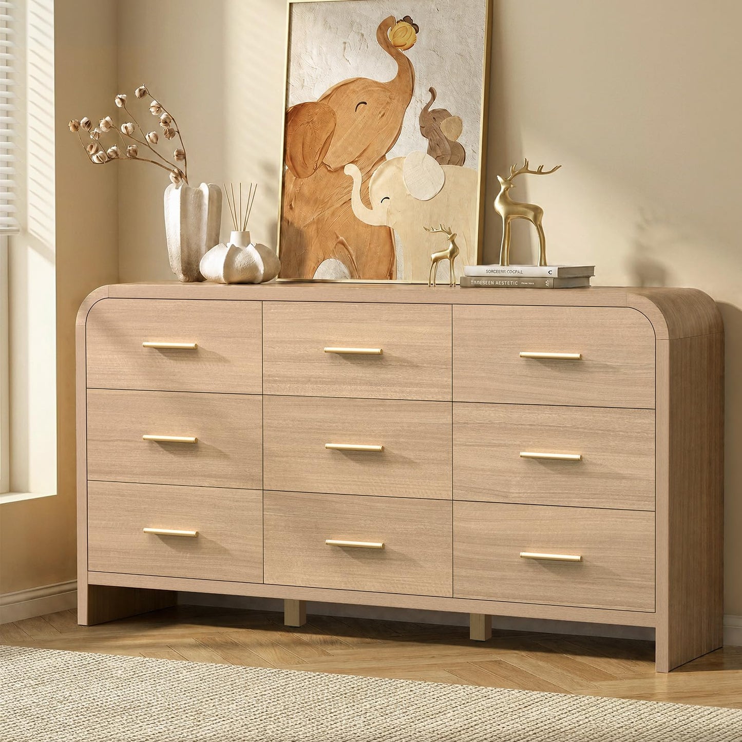 Curved 9 + 2 Drawer Set