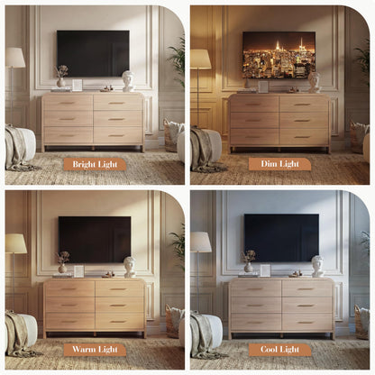 【Halloween Pre-Sale】Curved 6-Drawer Dresser