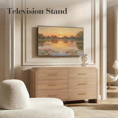 【Halloween Pre-Sale】Curved 6-Drawer Dresser