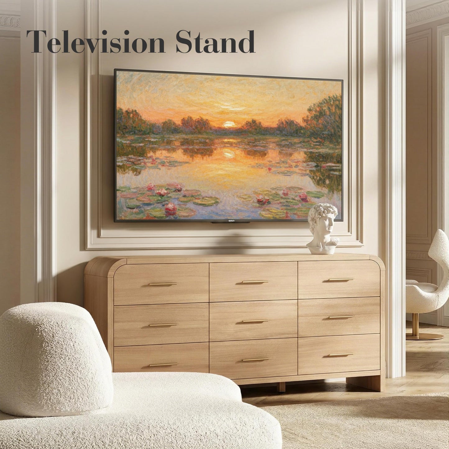 Curved 9-Drawer Dresser