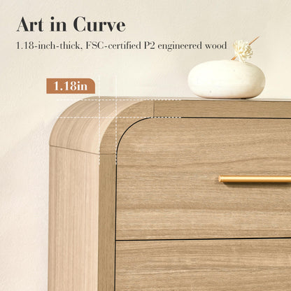 Curved 9-Drawer Dresser