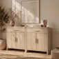 Curved 2-Door & Drawer Cabinet