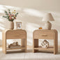 Curved 1-Drawer Nightstand