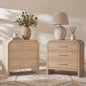 Curved 3-Drawer Nightstand