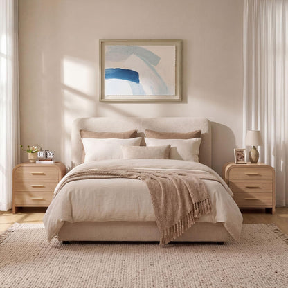 Curved 3-Drawer Nightstand
