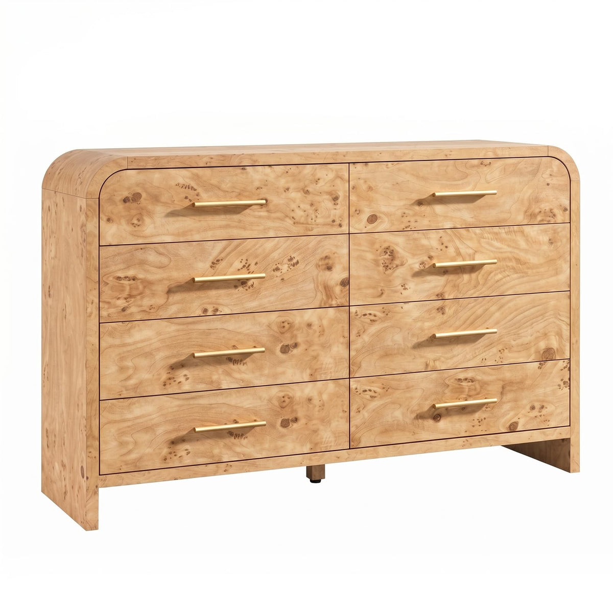 Curved 8-Drawer Dresser