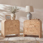 Curved 2-Drawer Nightstand
