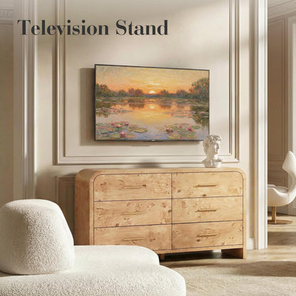 Curved 6-Drawer Dresser