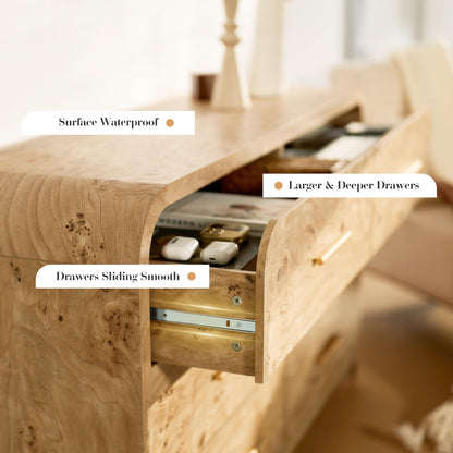Curved 6-Drawer Dresser