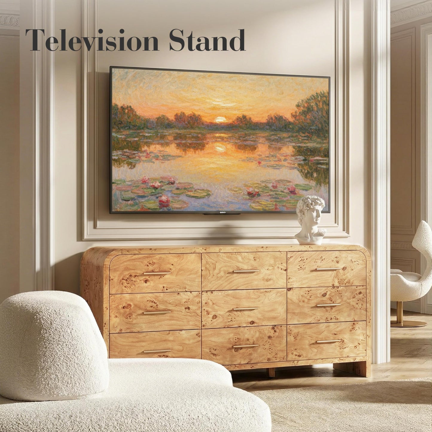 Curved 9-Drawer Dresser