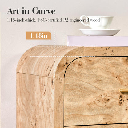 Curved 9-Drawer Dresser