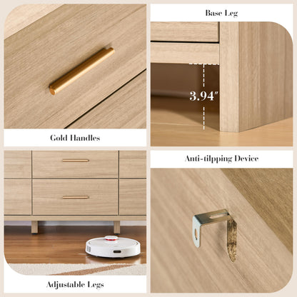 Curved 9-Drawer Dresser