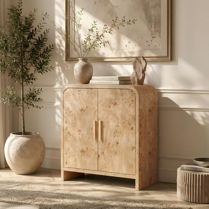 Curved 2-Door Cabinet