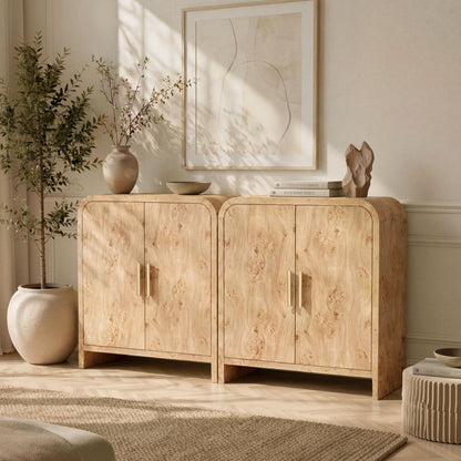 Curved 2-Door Cabinet