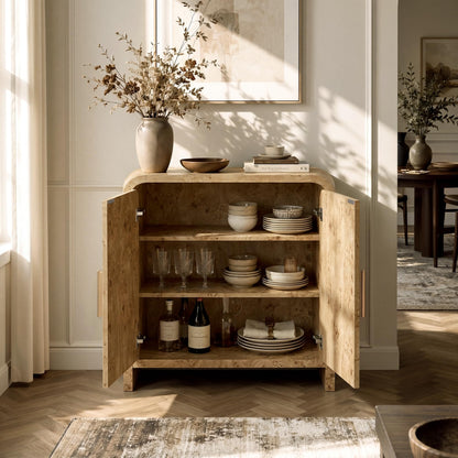 Curved 2-Door Cabinet