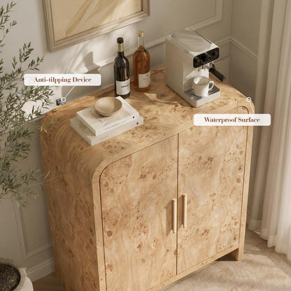 Curved 2-Door Cabinet